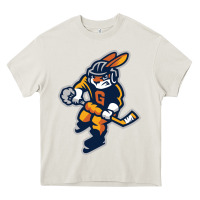 Cream greenville swamp rabbits Heavy Core Tee - linhVisuals