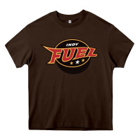 Chocolate Brown indy fuel Heavy Core Tee - linhVisuals