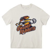 Cream greenville swamp rabbits Heavy Core Tee - linhVisuals