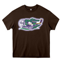 Chocolate Brown florida everblades Heavy Core Tee - linhVisuals