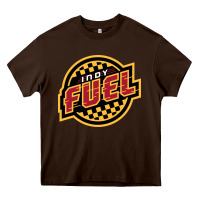 Chocolate Brown indy fuel Heavy Core Tee - linhVisuals