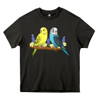 Asphalt cute budgies Heavy Core Tee - linhVisuals