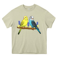 Mossy cute budgies Heavy Core Tee - linhVisuals