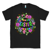Black Easter Day Flower Easter Classic Tee - OliviaCreatesArt