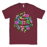 Burgundy Easter Day Flower Easter Classic Tee - OliviaCreatesArt