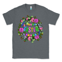 Charcoal Heather Easter Day Flower Easter Classic Tee - OliviaCreatesArt