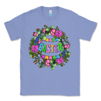 Colony Blue Easter Day Flower Easter Classic Tee - OliviaCreatesArt