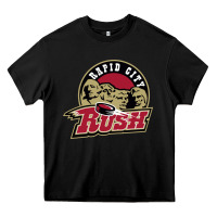 Black rapid city rush Heavy Core Tee - linhVisuals