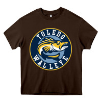 Chocolate Brown toledo walleye Heavy Core Tee - linhVisuals