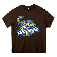Chocolate Brown toledo walleye Heavy Core Tee - linhVisuals