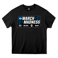 Black MARCH MADNESS Heavy Core Tee - linhVisuals