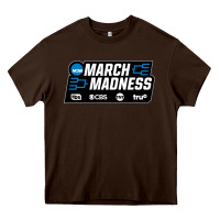 Chocolate Brown MARCH MADNESS Heavy Core Tee - linhVisuals
