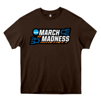 Chocolate Brown MARCH MADNESS Heavy Core Tee - linhVisuals