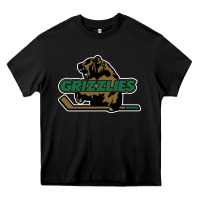 Black utah grizzlies Heavy Core Tee - linhVisuals