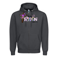 Smoke easter he is risen matthew 28 6 Zipper Hoodie - Jasminsmagicworld