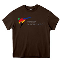 Chocolate Brown world taekwondo sports Heavy Core Tee - linhVisuals