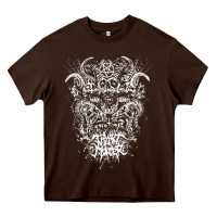 Chocolate Brown thy art is murder Heavy Core Tee - linhVisuals