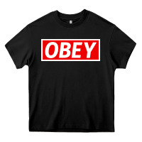Black obey Heavy Core Tee - linhVisuals