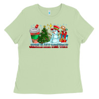 Matcha Jingle All The Way Ladies Tee - CowhideDigitalArt