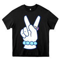 Black girl peace sign Heavy Core Tee - linhVisuals