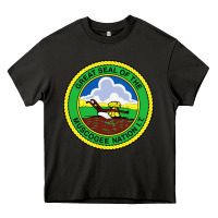 Asphalt great seal of the muscogee nation Heavy Core Tee - linhVisuals