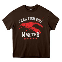 Chocolate Brown 5 stars crawfish boil master big red lobster Heavy Core Tee - linhVisuals