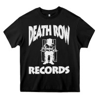 Black #death row record Heavy Core Tee - linhVisuals