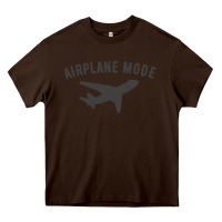 Chocolate Brown airplane mode funny traveling design with flying plane Heavy Core Tee - linhVisuals