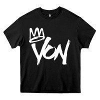 Black KING VON MERCH Heavy Core Tee - linhVisuals
