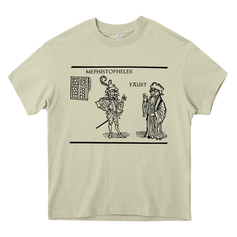 Doctor Faustus Vintage Illustration Design Heavy Core Tee by linhVisuals | Teevron