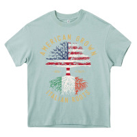 Arona american grown italian roots italy flag vintage tree Heavy Core Tee - linhVisuals