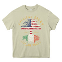 Mossy american grown italian roots italy flag vintage tree Heavy Core Tee - linhVisuals