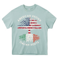 Arona american grown italian roots usa italy flag tree Heavy Core Tee - linhVisuals
