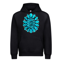 Black turquoise gemstone jewelny Urban Hoodie - RanaPortraitStore