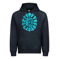 Navy turquoise gemstone jewelny Urban Hoodie - RanaPortraitStore