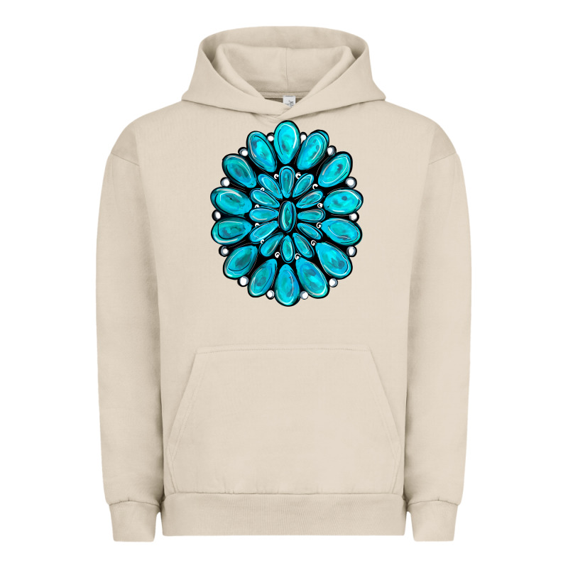 Turquoise Gemstone Jewelny Urban Hoodie by RanaPortraitStore | Teevron