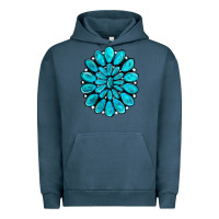 Pigment Midnight Navy turquoise gemstone jewelny Urban Hoodie - RanaPortraitStore
