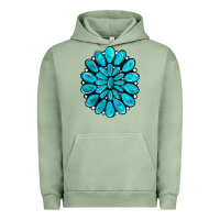 Pigment Oil Green turquoise gemstone jewelny Urban Hoodie - RanaPortraitStore