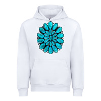 White turquoise gemstone jewelny Urban Hoodie - RanaPortraitStore