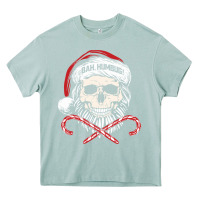 Arona bah humbug skull santa hat christmas funny quote Heavy Core Tee - linhVisuals