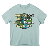Arona birthplace earth race human politics freedom religion love equality al Heavy Core Tee - linhVisuals