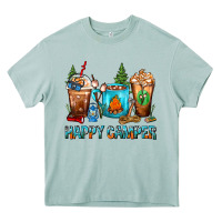 Arona Happy Camper Coffee Cups Heavy Core Tee - FaDigitalArtStudio