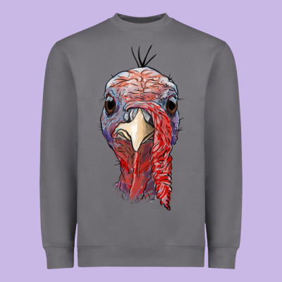 Gobble Face Heavyweight Sweatshirt Designed By Ranaportraitstore