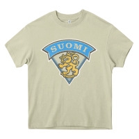 Mossy faded style suomi finland lion design Heavy Core Tee - linhVisuals
