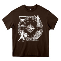 Chocolate Brown the four stoic virtues   stoicism Heavy Core Tee - linhVisuals