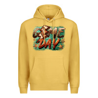 Antique Gold game day  lightning football Premium Hoodie - BarkalooDesign