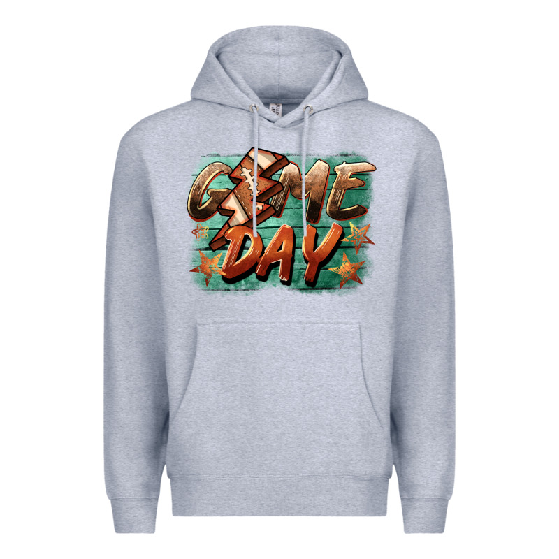 Game Day  Lightning Football Premium Hoodie by BarkalooDesign | Teevron