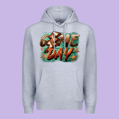 Game Day  Lightning Football Premium Hoodie Designed By Barkaloodesign