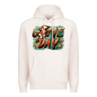 Pale Pink game day  lightning football Premium Hoodie - BarkalooDesign