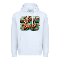 White game day  lightning football Premium Hoodie - BarkalooDesign